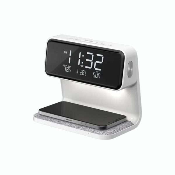 Reloj Despertador Con Lampara LED Y Carga Inalámbrica A26